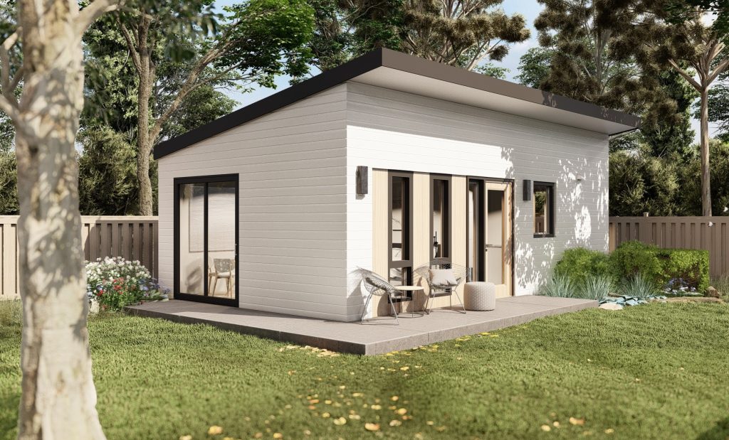 pre-reviewed accessory dwelling unit (granny flat) prototype exterior rendering