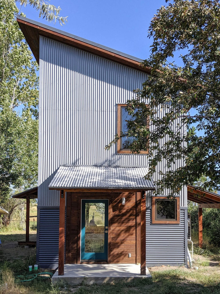 Energy Efficient House in Sierra Valley - exterior and entrance