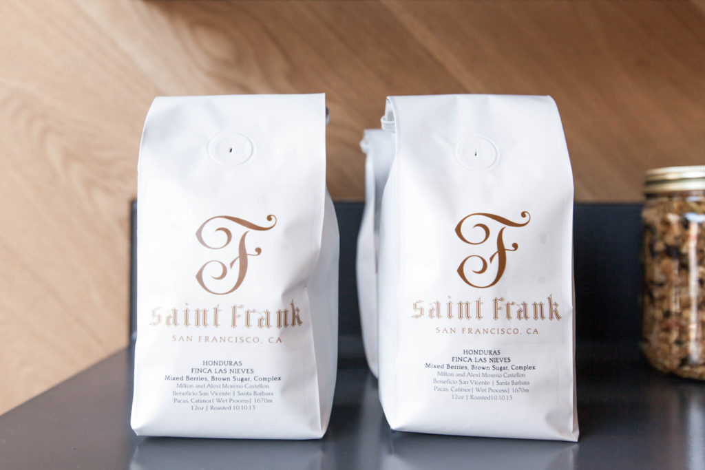 bags of St. Frank Coffee