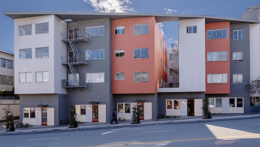ADU multifamily building exterior - example of an Infill Housing project in San Francisco