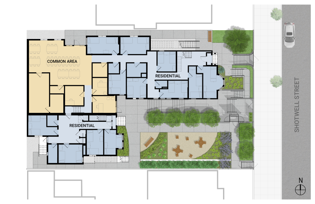 Victoria's House Rehabilitation Center  - the interior plan of the renovation